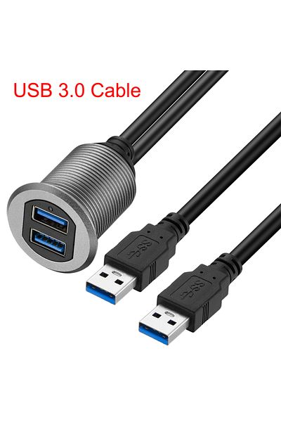 Choice 1m Usb 3.0 Cable Bochara Flush Mount Panel Dual Usb3.0 Usb 2.0 Male To Female Extension Cable Alumin