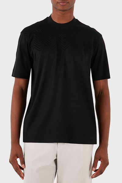 Emporio Armani Tricou din bumbac pentru bărbați - croială obișnuită, cu logo, 6D1T91 1JOSZ 0999