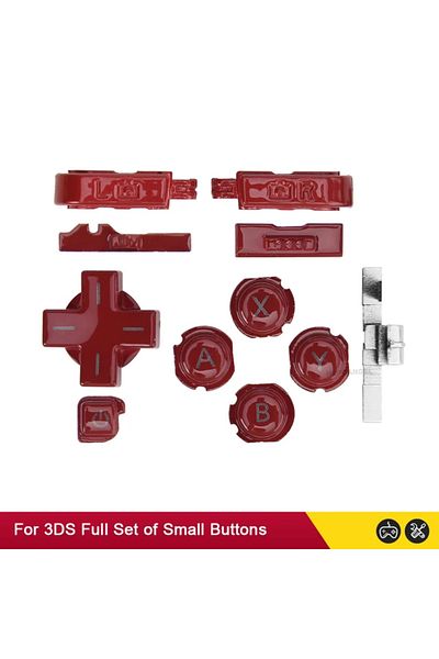 Choice Red New For Nintend 3ds Full Set Replacement L R Abxy D-pad Button Kit For 3ds 2012 Old Power On/off