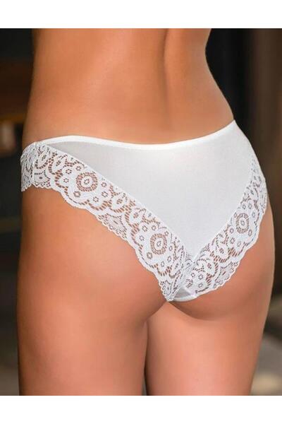 EyesOf Lace Detailed Slip Panties Ecru (Brf21371)