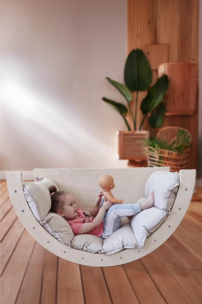 Ombi Baby Montessori Sallanır Berjer, Çocuk Aktivite Masası, Duyu Bütünleme Oyuncağı, Egzersiz Oyuncağı