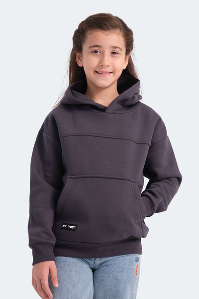 Slazenger Тъмносив унисекс детски суичър Lene