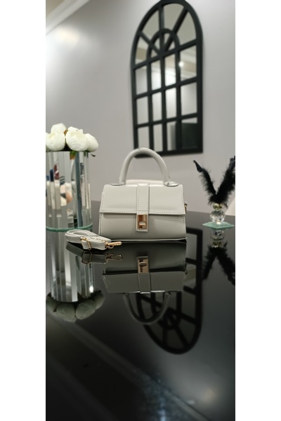 NahitaTyana Жіноча сумочка, сумка через плече та сумка через плече, з ремінцем, сірого кольору