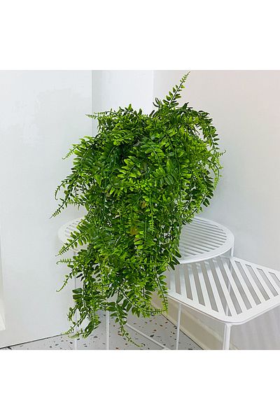 Choice 90cm Artificial Plant Plastic Wall Hanging Persian Fern Leave Vines Home Garden Wedding Party Wal...