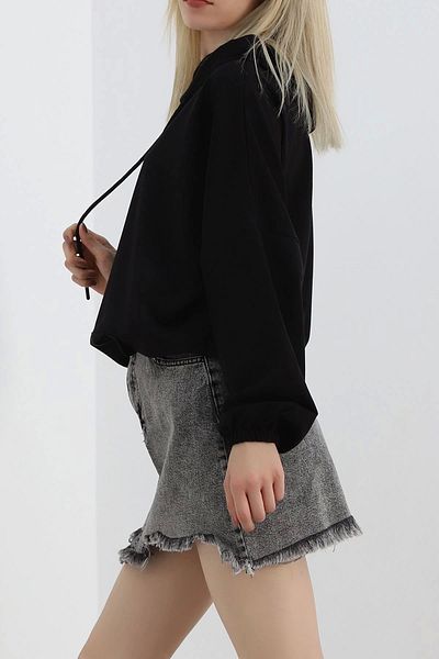 lavish Black Kangaroo Pocket Sweat - 2349.105