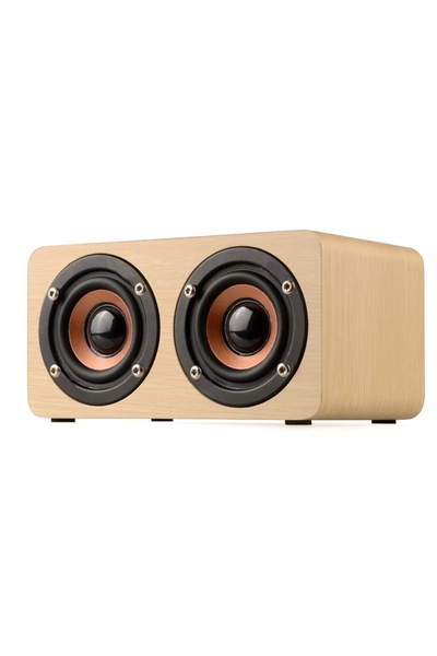 Choice Wooden Portable Wooden Bluetooth Speaker HIFI Stereo Sound Handcrafted Retro Wireless Loudspeaker Wi