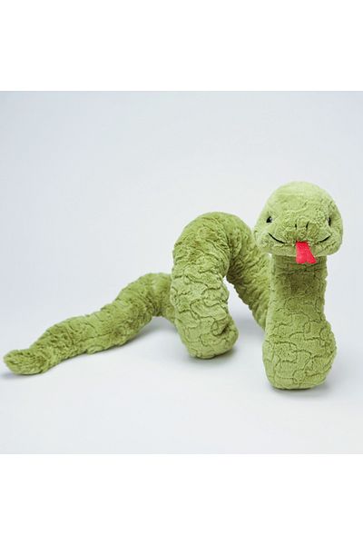 Choice 80cm Green Snake 80cm Green Sticking Tongue Outcartoon Steve Snake Soft Plush Animal Toy Cute New Fu