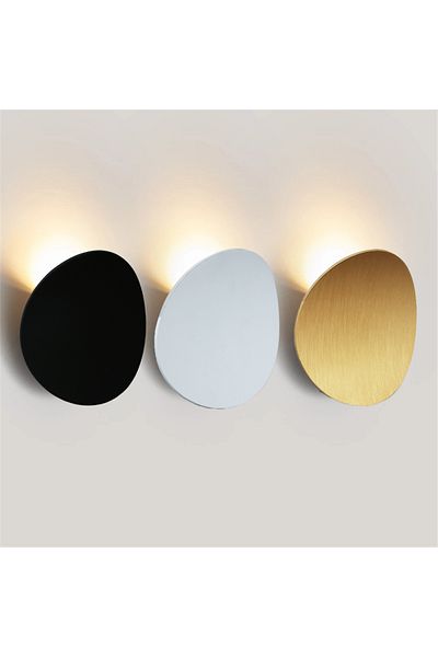 Feiyunlux Gold 7W Warm White (2700-3500K) LED Indoor Wall Lamps Modern Simple Aluminum Wall Lamp Bedroom and L