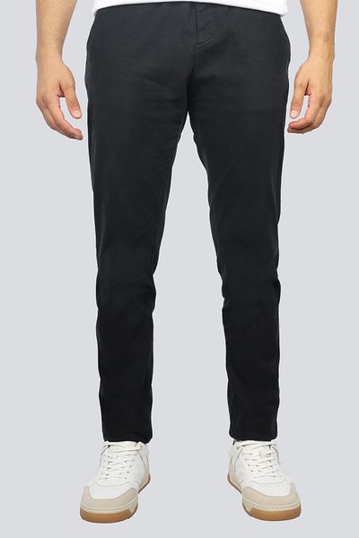 PAUL&SHARK Men's Woven Fabric Regular Waist Straight Model Black Pants 14314054 -011