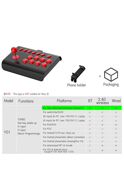 VILCORN black Wireless BIG PC Gamepad Retro Arcade Portable Game Control Usb Joystick for PS4/PS3 Andriod IO