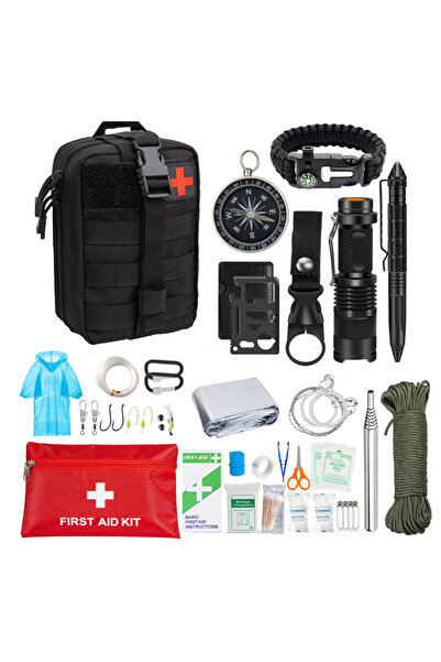 Choice مجموعة أدوات النجاة 38 في 1، مجموعة الإسعافات الأولية، مجموعة عسكرية ك...