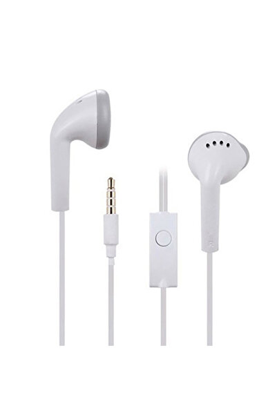 KOQZM سماعات أذن سلكية داخلية بيضاء اللون، مناسبة لهواتف S10 وS9 وS8 وA50 وA7...