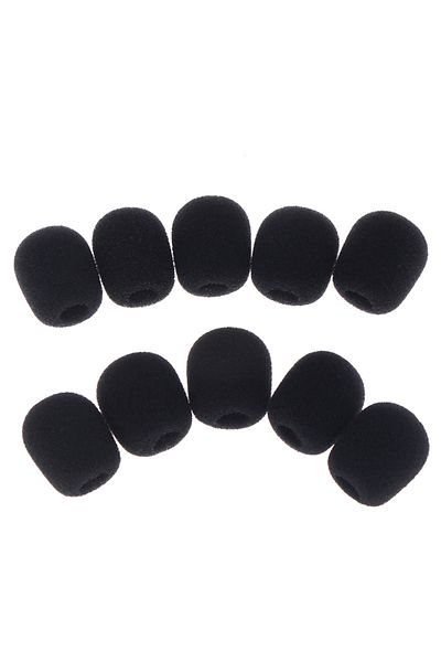 KOQZM 10pcs  Headset Replacement Foam Microphone Cover Telephone Mic Windscreen Windshied 25*8mm