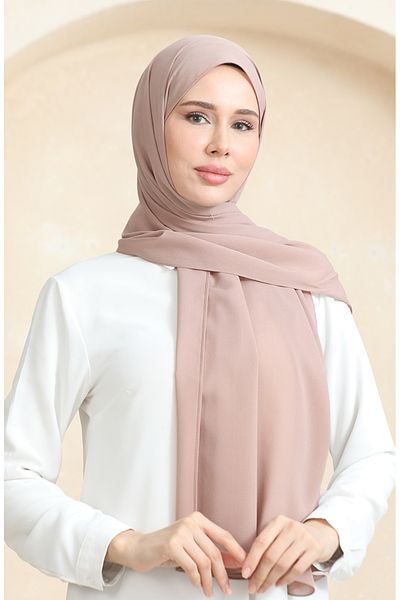 sefamerve Ανοιχτό καφέ Crepe Flat Wrap - 81077-03