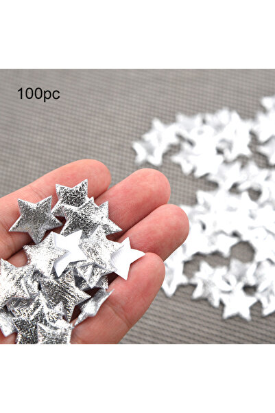 Choice 100 قطعة من النجوم الفضية/الذهبية مقاس 20×20 مم لتزيين حفلات الكريسماس...