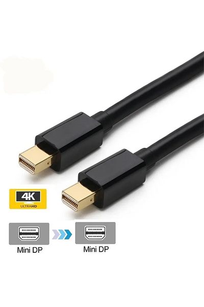 Choice محول Mini DisplayPort مقاس 1.8 متر بدقة 4K/1080 بكسل (متوافق مع Thunderbolt 2) من الذكور إلى الذكور