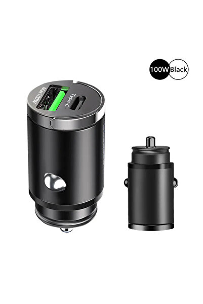 Choice Black(alloy) 100W PD USB Car Charger Lighter Fast Charging for iPhone ...