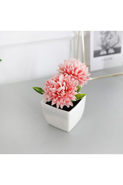 Choice 1PC Pink 1PC Desktop Flowers, Artificial Chrysanthemum Potted Plants, ...