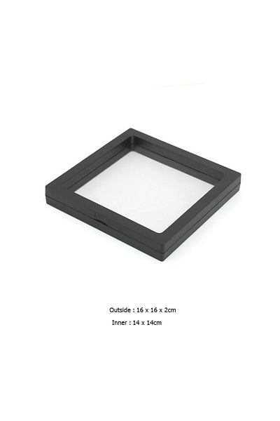 Choice Black 16x16cm Jewelry Storage Box Earring Studs Storage Box Antioxidant Pe Film Suspension Box Hand