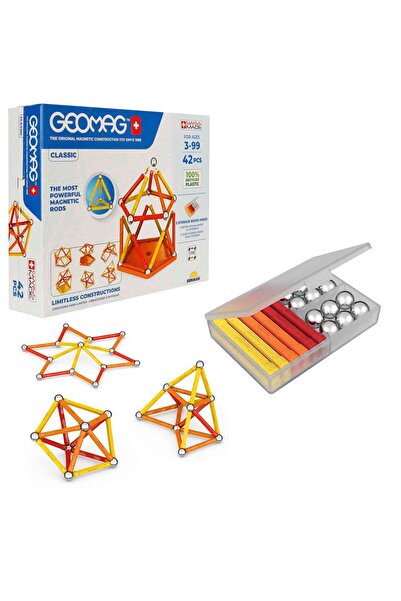 GEOMAG أعواد مغناطيسية من السلسلة الكلاسيكية - 42 قطعة