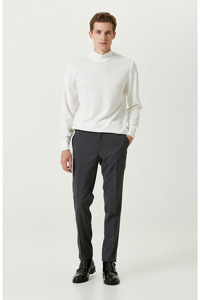 Network Ecru Basic Knitwear Sweater