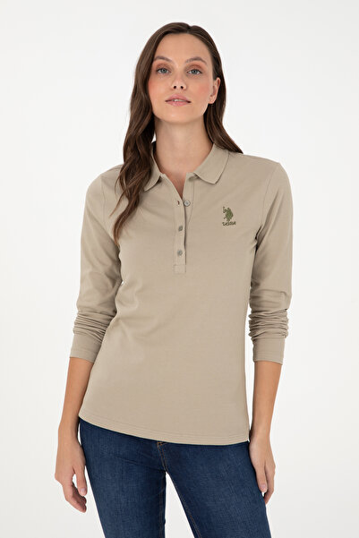 U.S. Polo Assn. Γυναικείο φούτερ Light Khaki Basic 50289541 -VR183