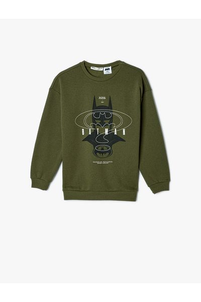 Koton 5wkb10421tk 854 Haki Jungen-Jersey-Sweatshirt