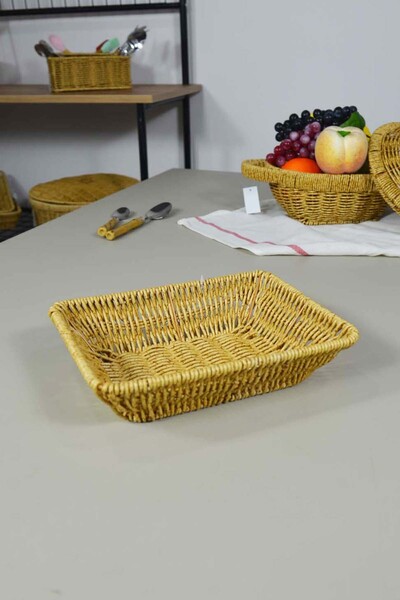 SepetçiBaba Plastik Örme Ekmek Sepeti Dik - 180