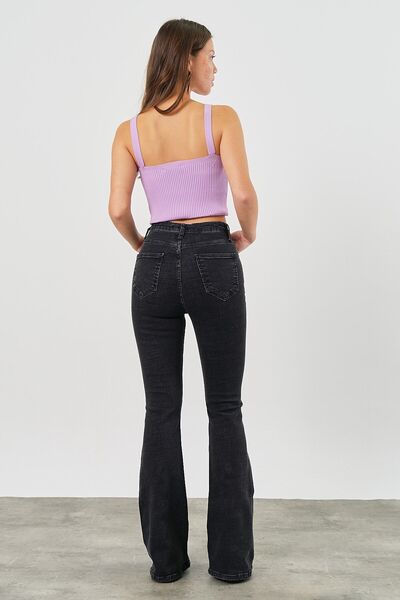 MAKRAS EXCLUSIVE A184149 Jeans High Waist Spanish Leg Jeans