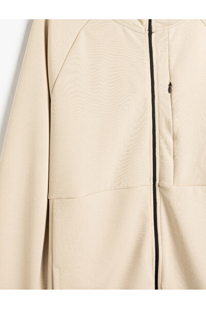 Koton Спортивний світшот великого розміру з модальної суміші з капюшоном і застібкою-блискавкою