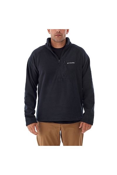 Columbia Fast Trek III Half Zip Fleece Erkek Siyah Outdoor Polar XM6410-013
