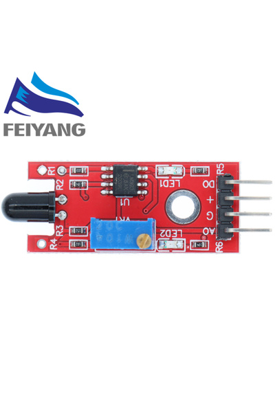 Choice وحدة استشعار اللهب KY-026 الجديدة ذات 4 دبابيس ووحدة استشعار الأشعة تح...