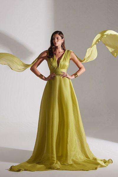 BETTY & SAM Emily Pistachio Green Floash Night Dress