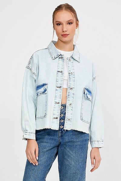 ALEXANDERGARDI JACHETĂ DE DENIM CU BUZUUNAR COLECȚIE SPECIALĂ (AG-3003)