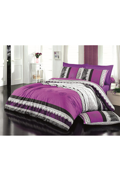 Fabeteks Dantelas Ranforce 100% Cotton Double Duvet Cover Set
