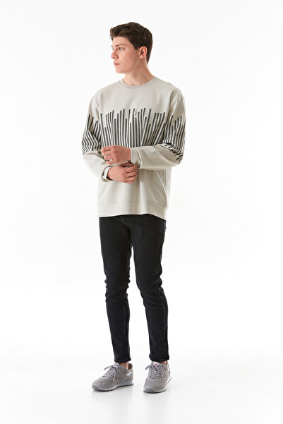 Fulla Moda Світшот з принтом на горловині