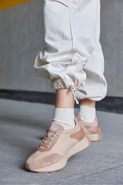 NILUFARR Male Biscuit Genuine Suede Women's Sneaker
