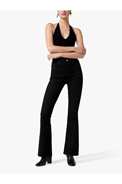 ByCukurovaFrango Black Flared Jeans - Lycra Stretch Jeans