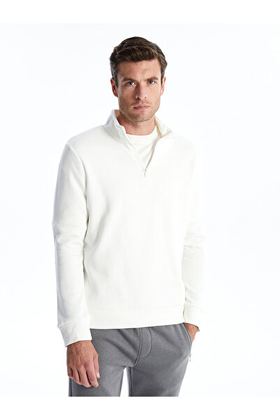 LC Waikiki Чоловічий товстий толстовка з довгим рукавом з коміром-стійкою Lcwk