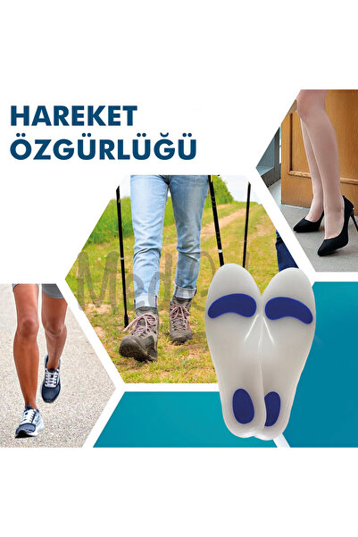 MediGel MG01 - Silikon Ortopedik | Ark Destekli, Darbe Emici, Topuk Dikeni Için Yumuşak Iç Tabanlık