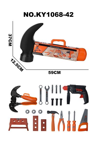 TTC Construction Tool Set With Hammer Carying case