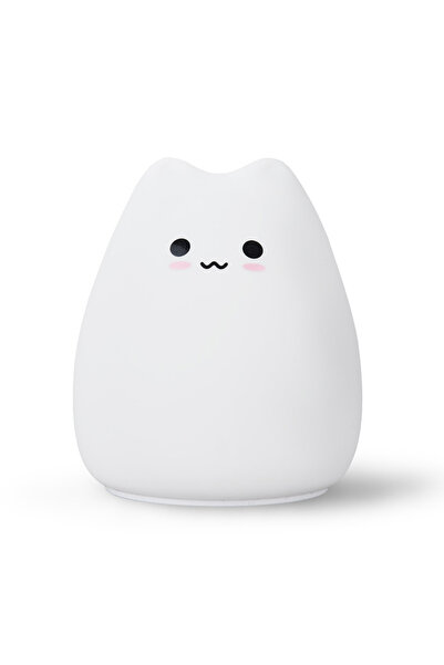Choice 02 Mini Kawaii Popular Cat Baby Night Lamp 7-color Pat Touch Color-cha...