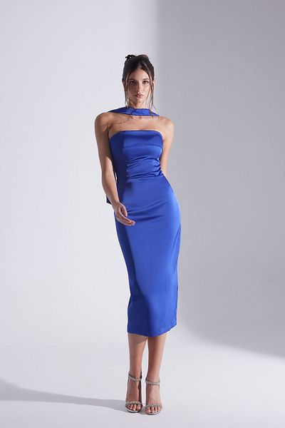 BETTY & SAM Monique Saks Strapless Pencil Skirt Wedding Dress