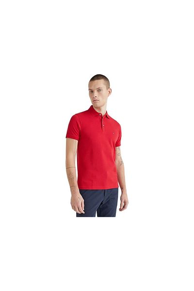 Tommy Hilfiger Rotes Herren-Poloshirt Mw0mw17771xix