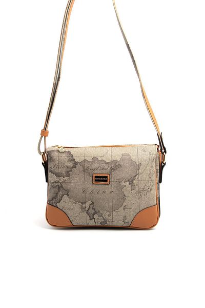 Silver Polo Silver & Polo Khaki - Geantă de damă A.Taba SP784
