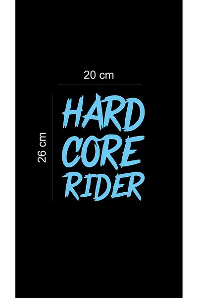 arduçlazer Autocolant în relief Hard Core Rider Autocolant pentru parbriz Autocolant auto 20x26 Cm