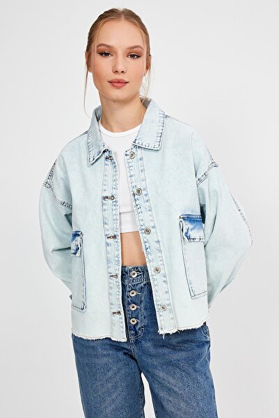 ALEXANDERGARDI JACHETĂ DE DENIM CU BUZUUNAR COLECȚIE SPECIALĂ (AG-3003)