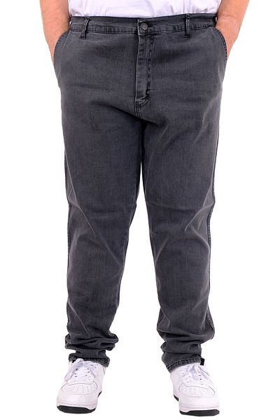 ModeXL Ανδρικό τζιν παντελόνι XL Plus Size Mode με πλαϊνές τσέπες - Chino 18880 Smoked