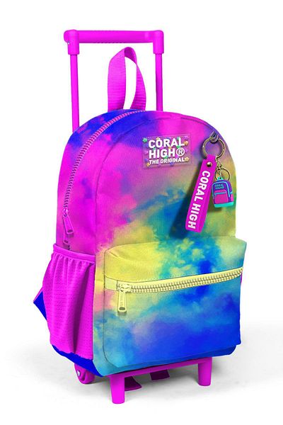 Coral High Rucsac colorat cu model Tie Dye Tiny Nest Squeegee - Două compartimente 24057