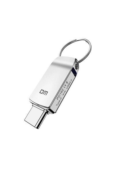 DM ذاكرة فلاش Pd162 معدنية من النوع C USB3.0 Otg سعة 128 جيجابايت